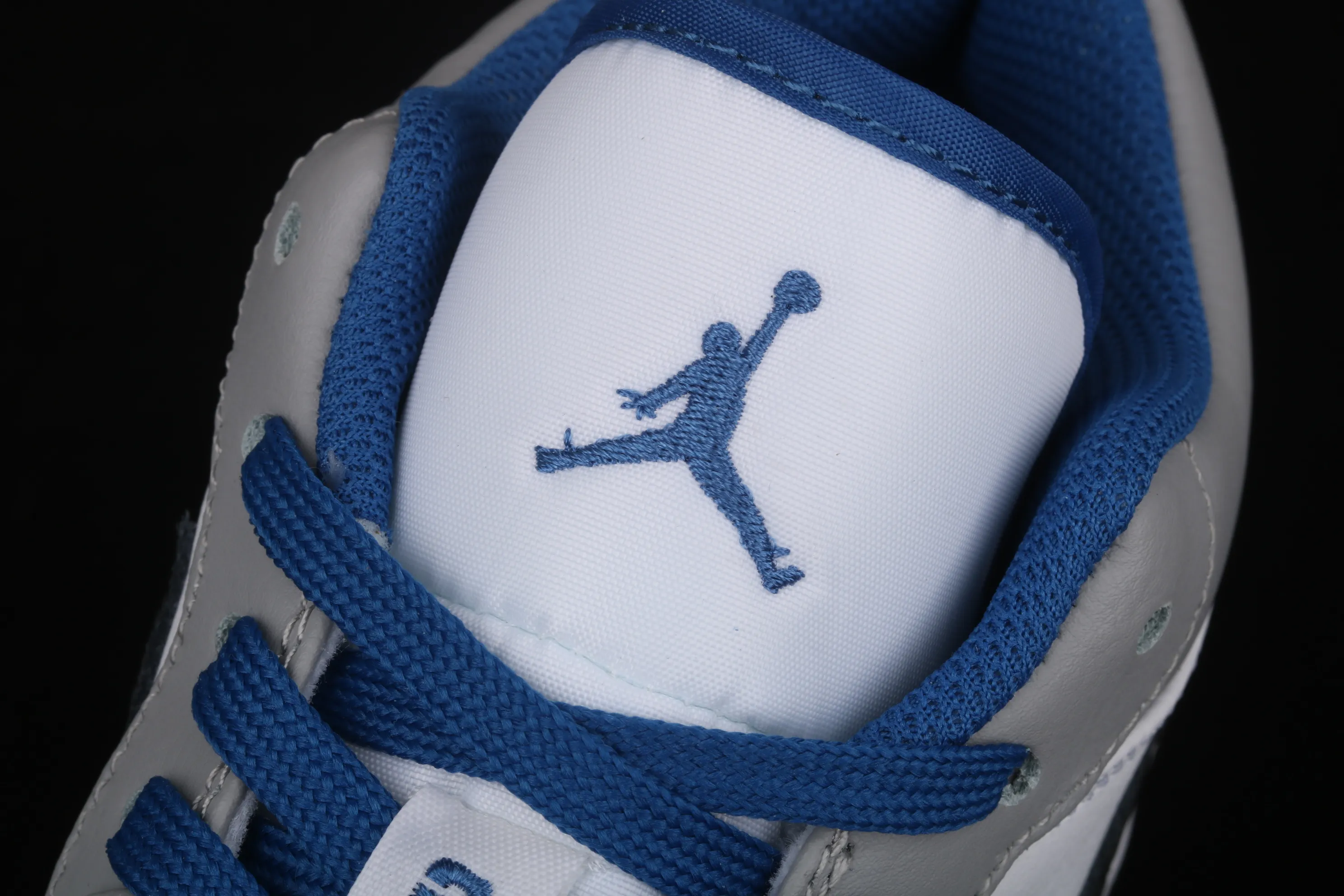 All categories Air Jordan Jordan series basketball shoes Air Jordan 1 Low Air Jordan 1 Low Shadow AJ1 Joe 1 gray blue and white first layer low-top cultural and leisure sports sneakers 553558-103